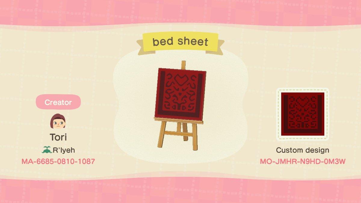 Animal Crossing Design Code: MO-JMHR-N9HD-0M3W Heart Sheet