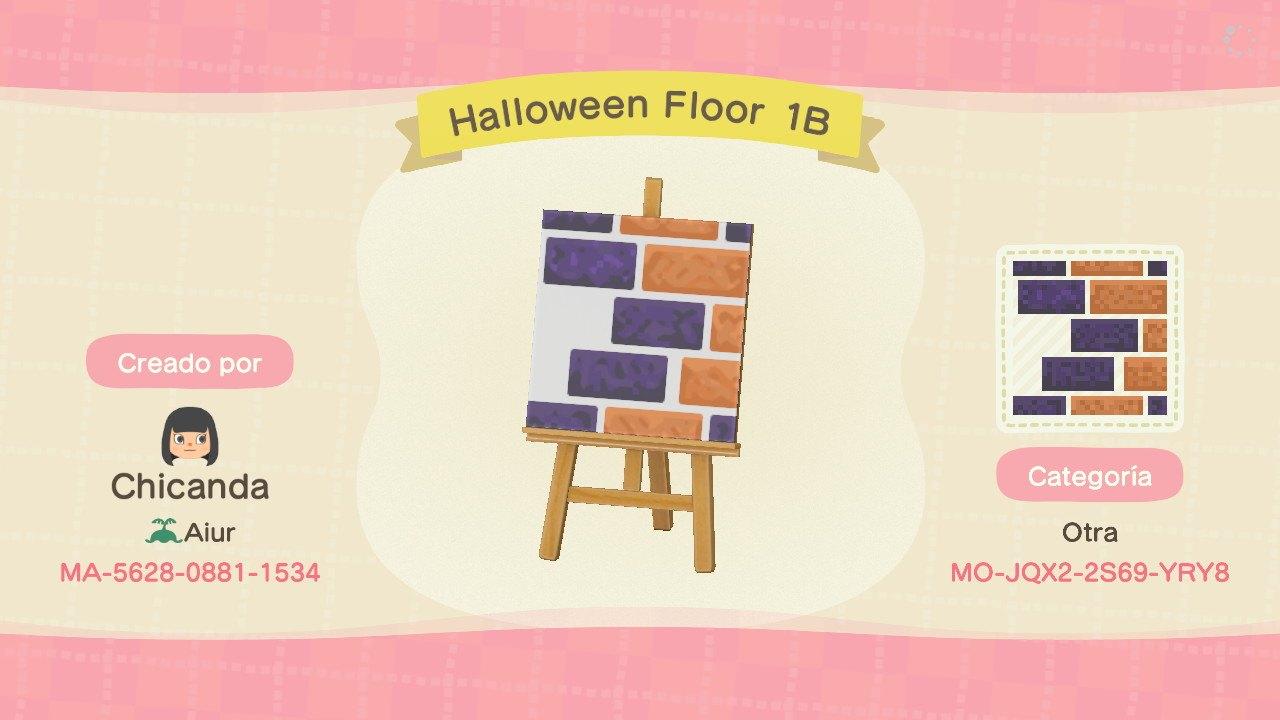 Animal Crossing Design Code: MO-JQX2-2S69-YRY8 Halloween Floor 1B