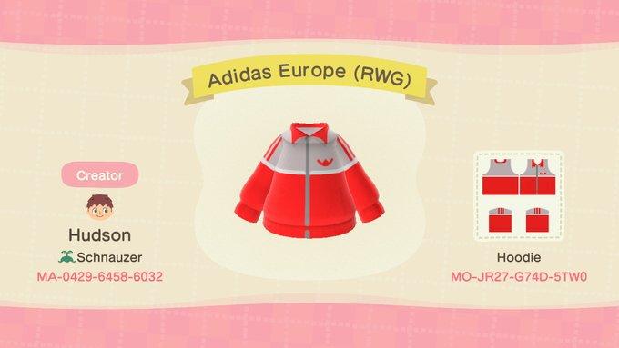 Animal Crossing Design Code: MO-JR27-G74D-5TW0 Adidas Europe (RWG)
