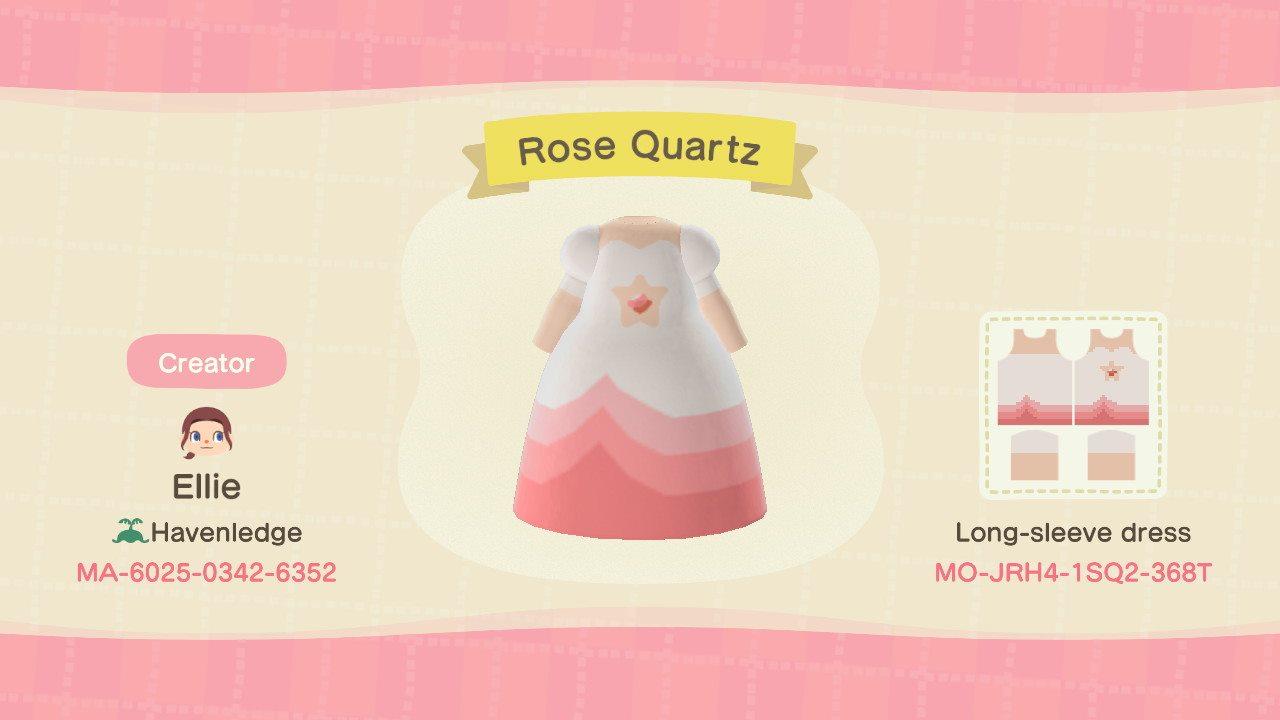 Animal Crossing Design Code: MO-JRH4-1SQ2-368T Rose Quartz