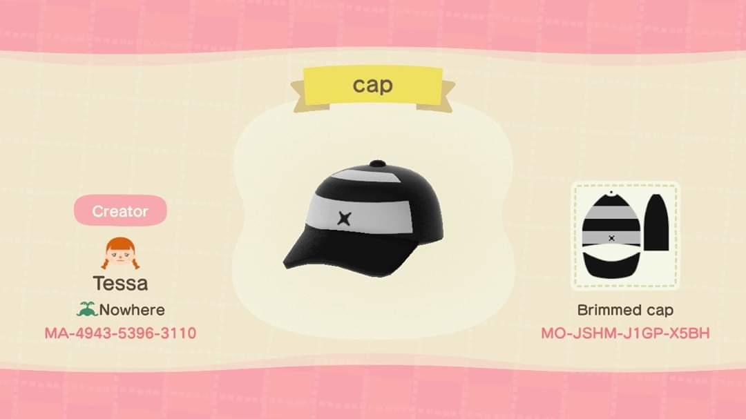 Animal Crossing Design Code: MO-JSHM-J1GP-X5BH cap