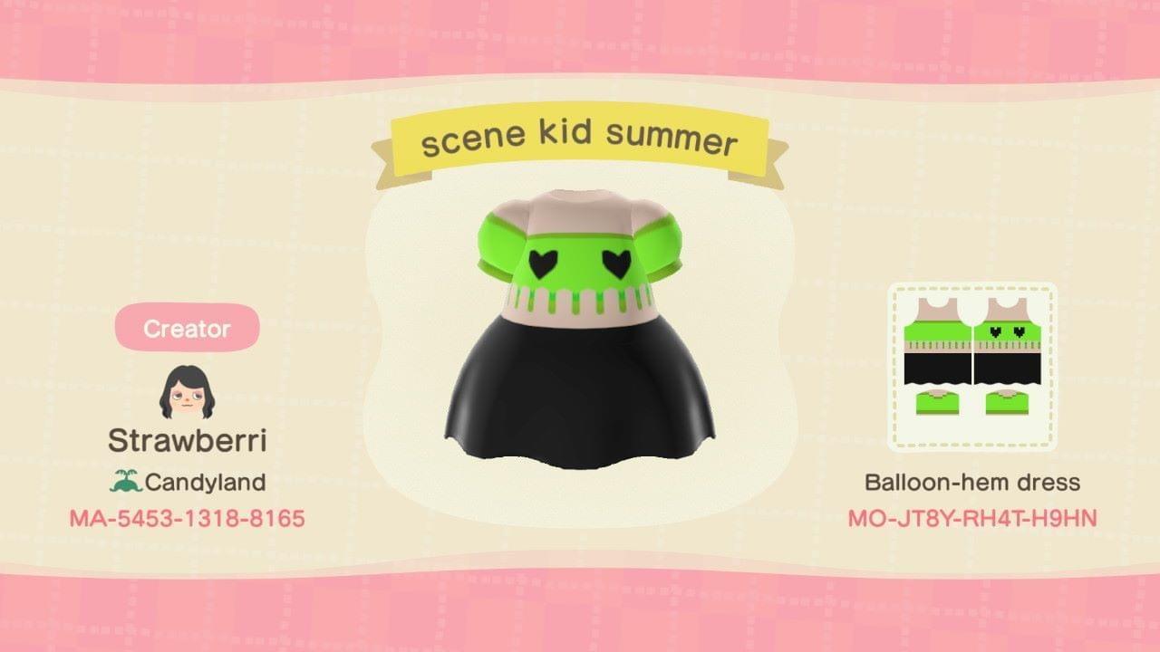 Animal Crossing Design Code: MO-JT8Y-RH4T-H9HN Scene kid summer