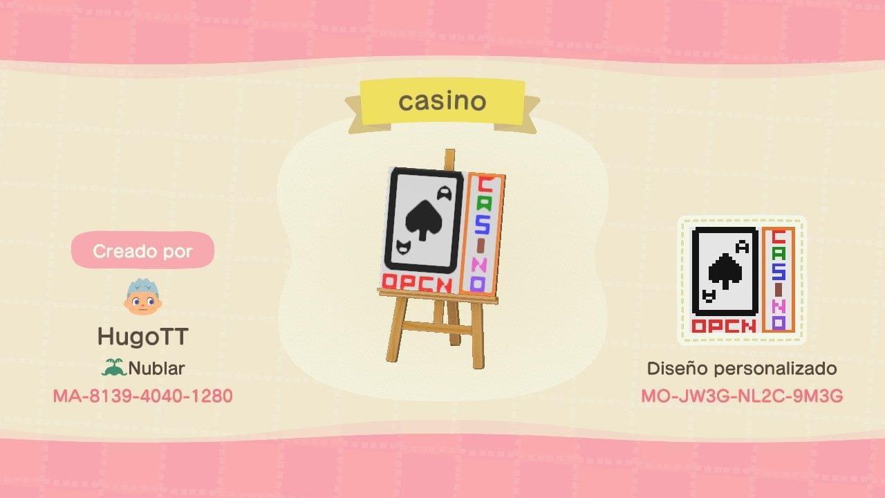 Animal Crossing Design Code: MO-JW3G-NL2C-9M3G Casino