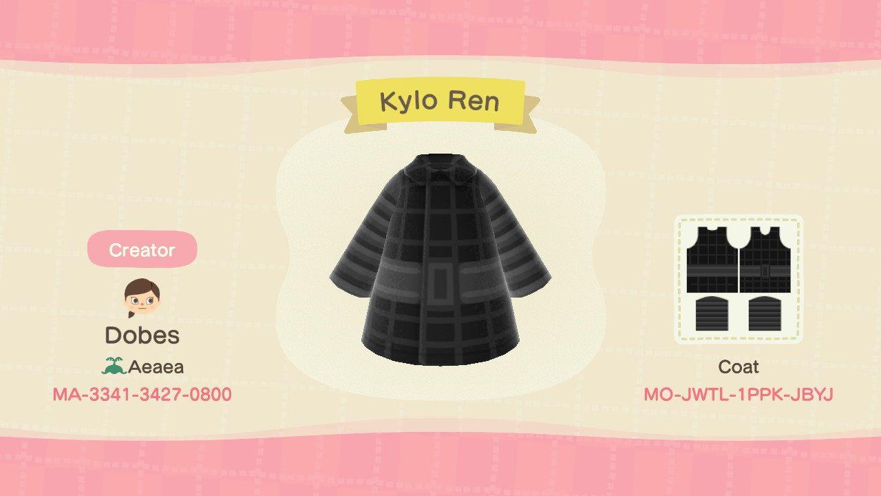 Animal Crossing Design Code: MO-JWTL-1PPK-JBYJ Kylo Ren