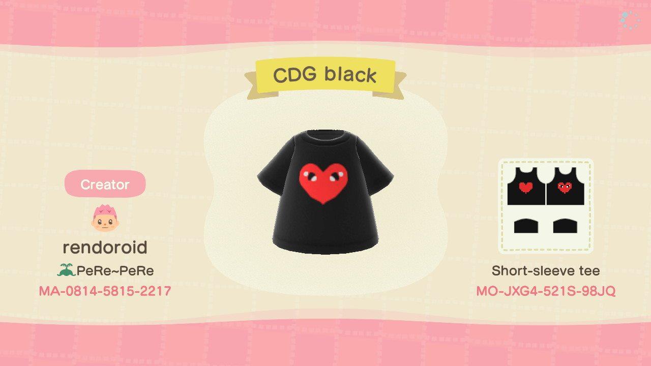Animal Crossing Design Code: MO-JXG4-521S-98JQ CDG Black