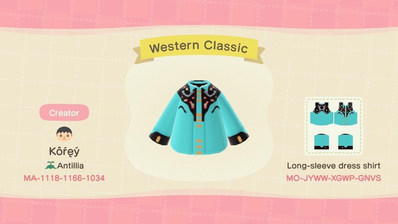 Animal Crossing Design Code: MO-JYWW-XGWP-GNVS Western Classic
