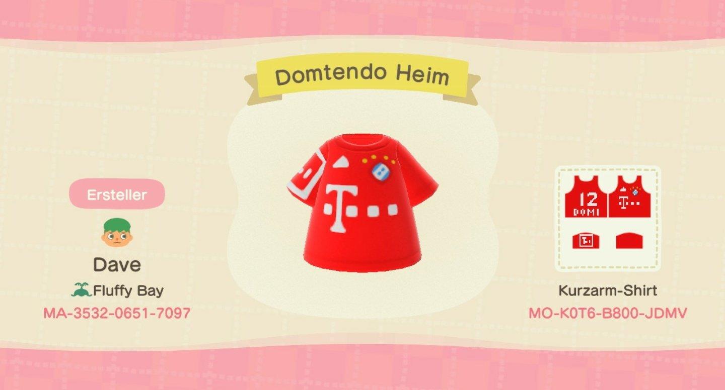 Animal Crossing Design Code: MO-K0T6-B800-JDMV Domtendo Heim