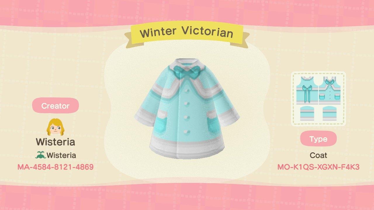 Animal Crossing Design Code: MO-K1QS-XGXN-F4K3 Winter Victorian