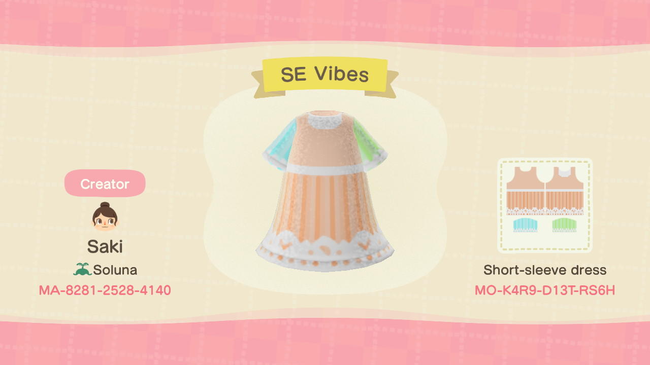 Animal Crossing Design Code: MO-K4R9-D13T-RS6H SE Vibes