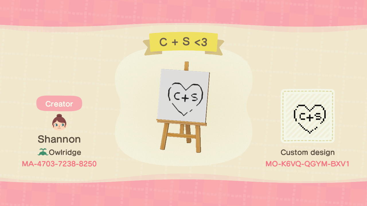 Animal Crossing Design Code: MO-K6VQ-QGYM-BXV1 C + S Rock Carving