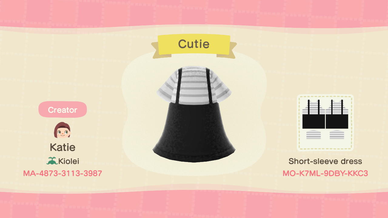 Animal Crossing Design Code: MO-K7ML-9DBY-KKC3 Cutie