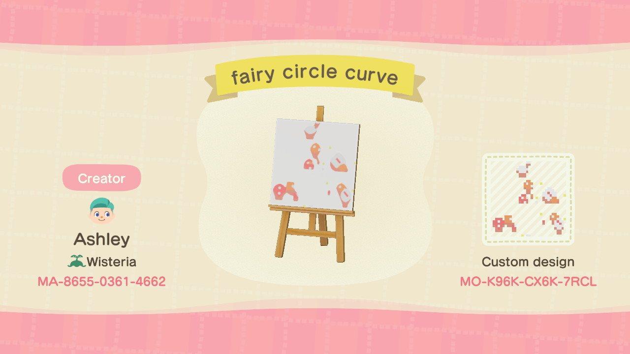 Animal Crossing Design Code: MO-K96K-CX6K-7RCL FairyCircleCurve