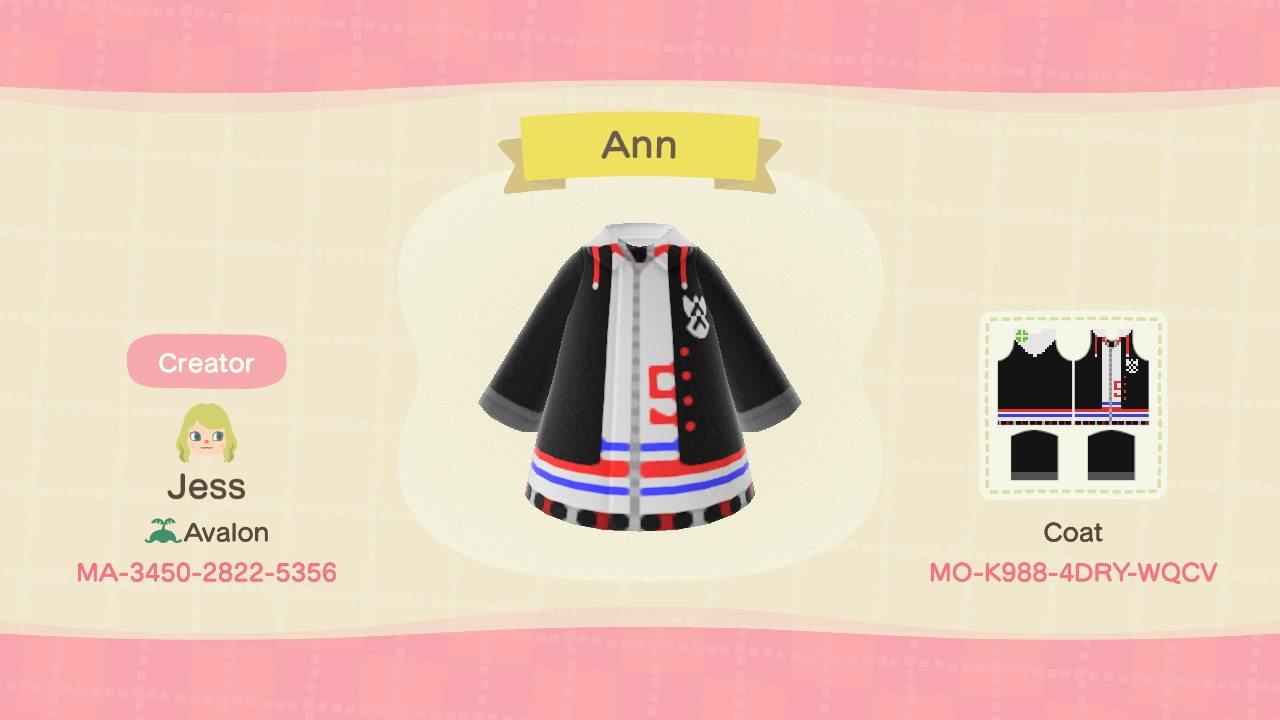 Animal Crossing Design Code: MO-K988-4DRY-WQCV Takamaki Ann