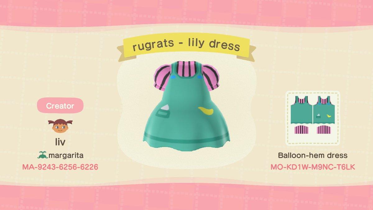 Animal Crossing Design Code: MO-KD1W-M9NC-T6LK Rugrats-Lillian (BH)