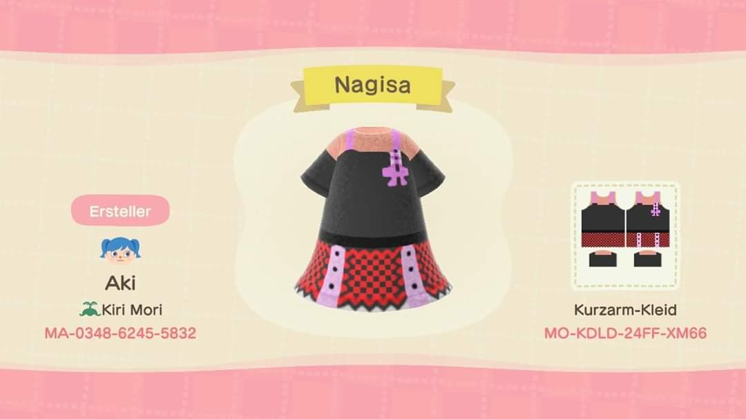 Animal Crossing Design Code: MO-KDLD-24FF-XM66 Nagisa
