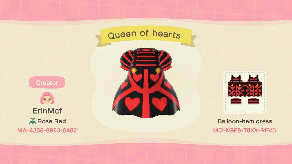 Animal Crossing Design Code: MO-KGF8-T8XX-RFVD Queen of hearts