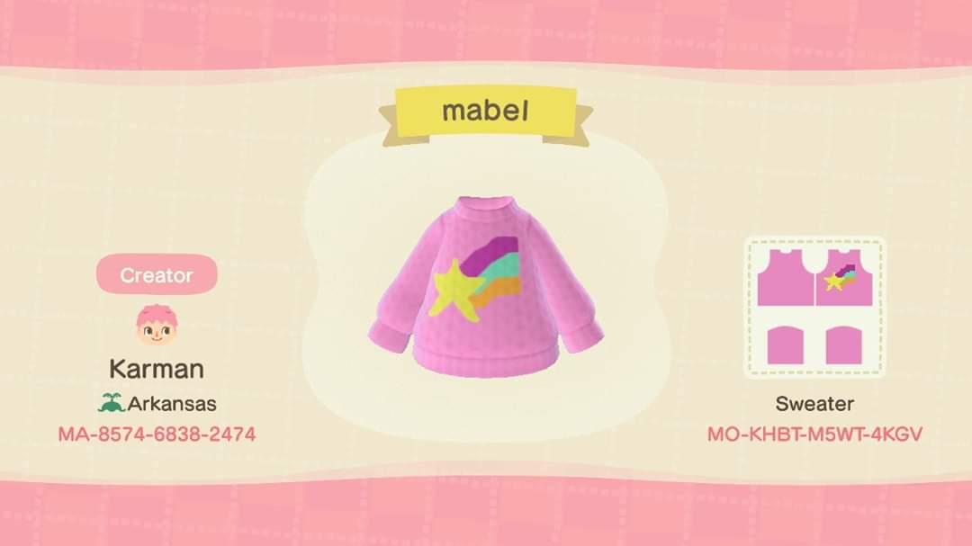 Animal Crossing Design Code: MO-KHBT-M5WT-4KGV Mabel