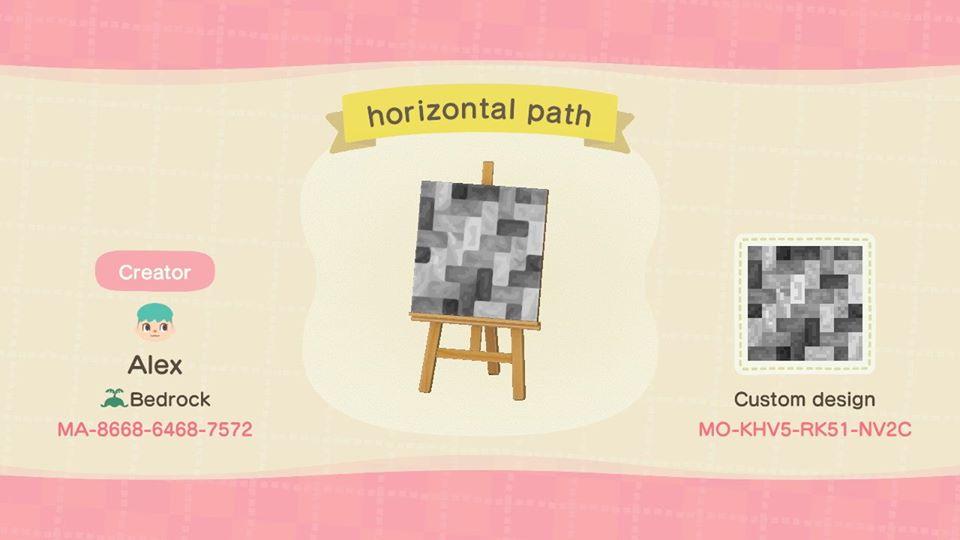 Animal Crossing Design Code: MO-KHV5-RK51-NV2C horizontal path