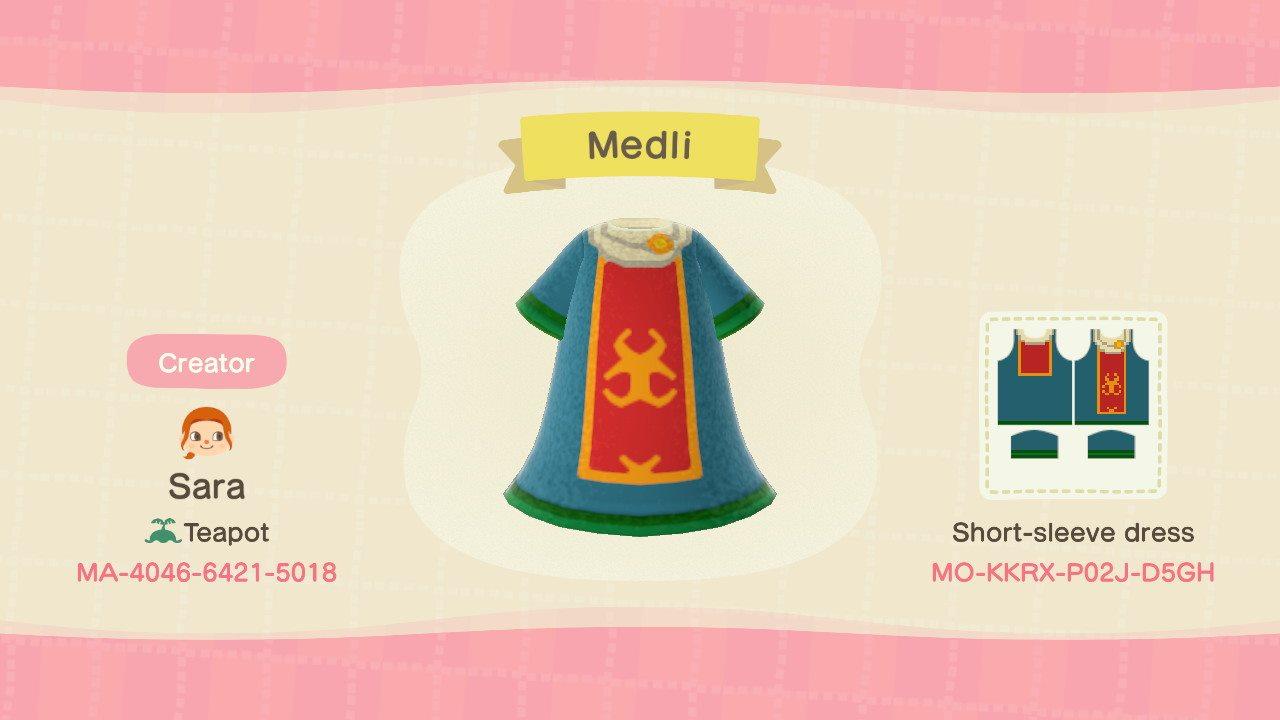 Animal Crossing Design Code: MO-KKRX-P02J-D5GH Medli - Windwaker