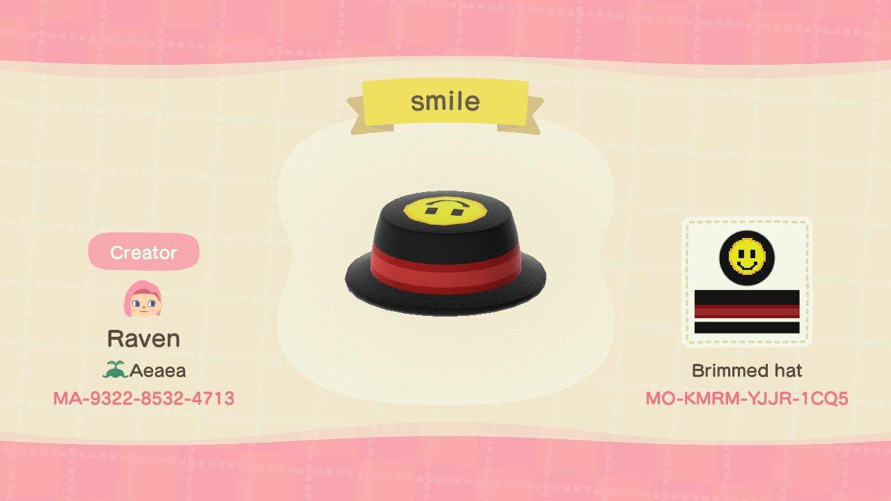 Animal Crossing Design Code: MO-KMRM-YJJR-1CQ5 Smile