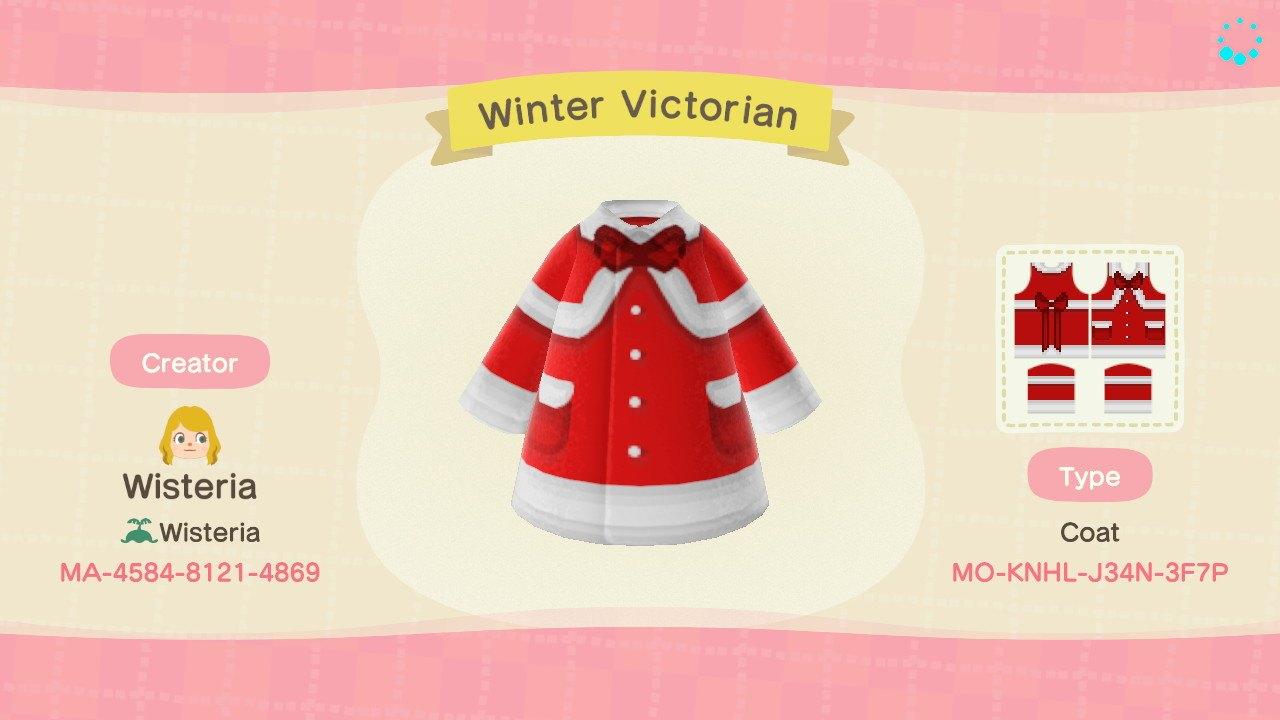 Animal Crossing Design Code: MO-KNHL-J34N-3F7P Winter Victorian