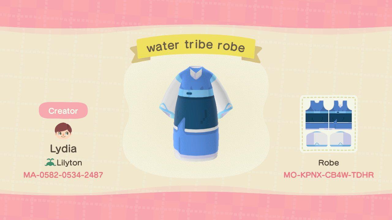 Animal Crossing Design Code: MO-KPNX-CB4W-TDHR Avatar Water Tribe