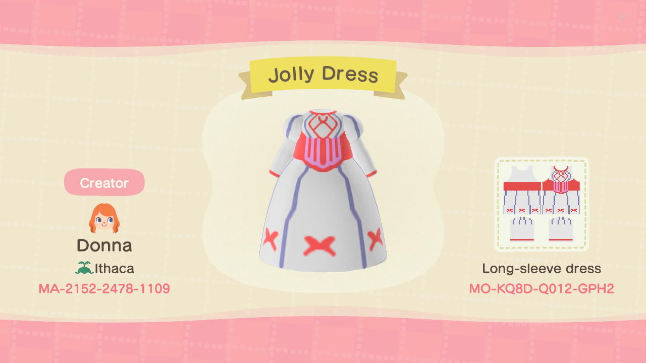 Animal Crossing Design Code: MO-KQ8D-Q012-GPH2 Marys Jolly Holiday