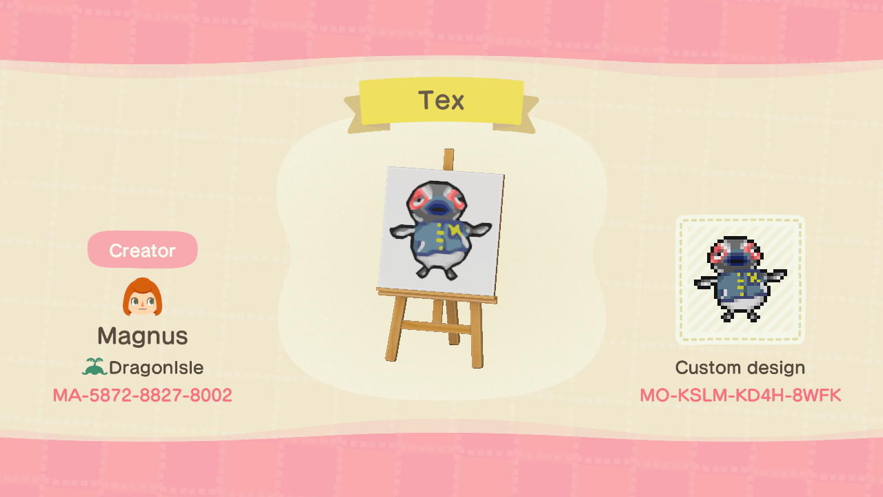 Animal Crossing Design Code: MO-KSLM-KD4H-8WFK Tex Signpost