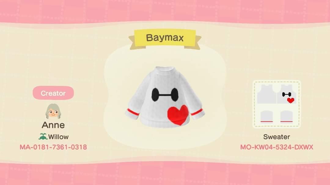 Animal Crossing Design Code: MO-KW04-5324-DXWX Baymax