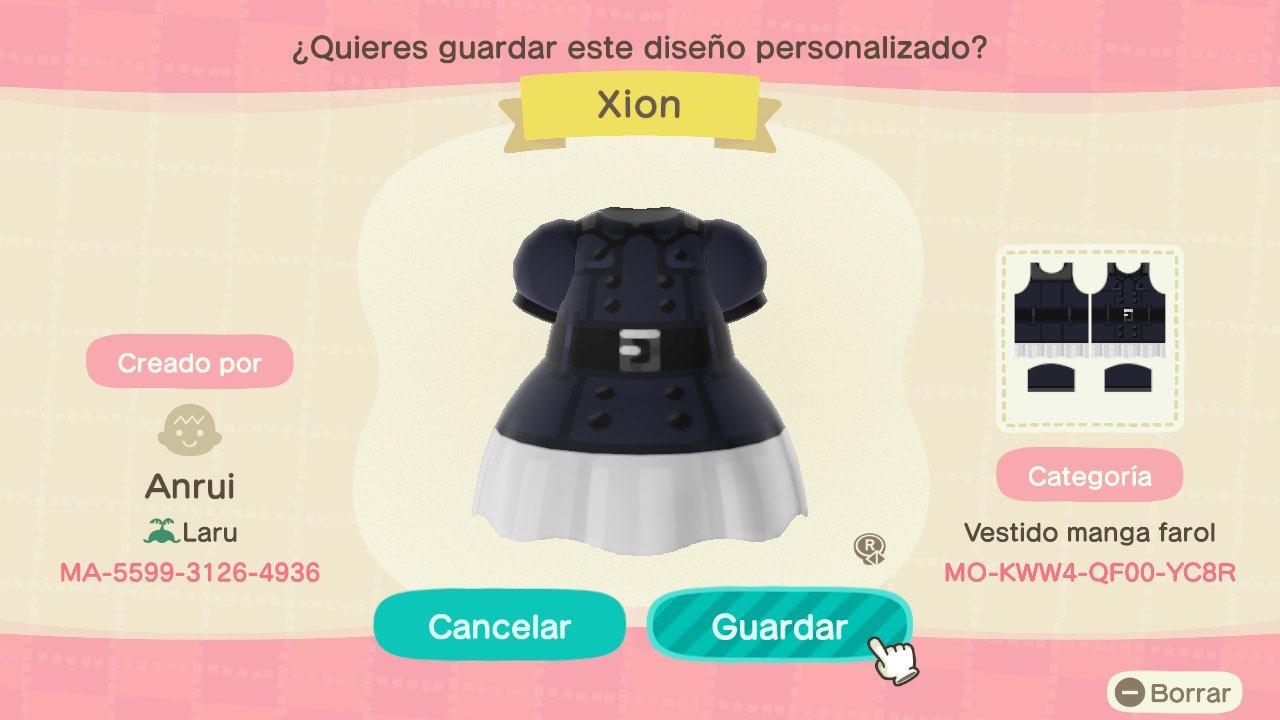 Animal Crossing Design Code: MO-KWW4-QF00-YC8R KH3 - Xion