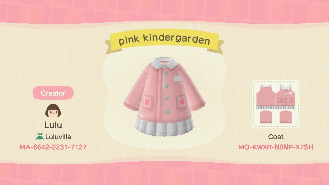 Animal Crossing Design Code: MO-KWXR-N0NP-X7SH pink kindergarden