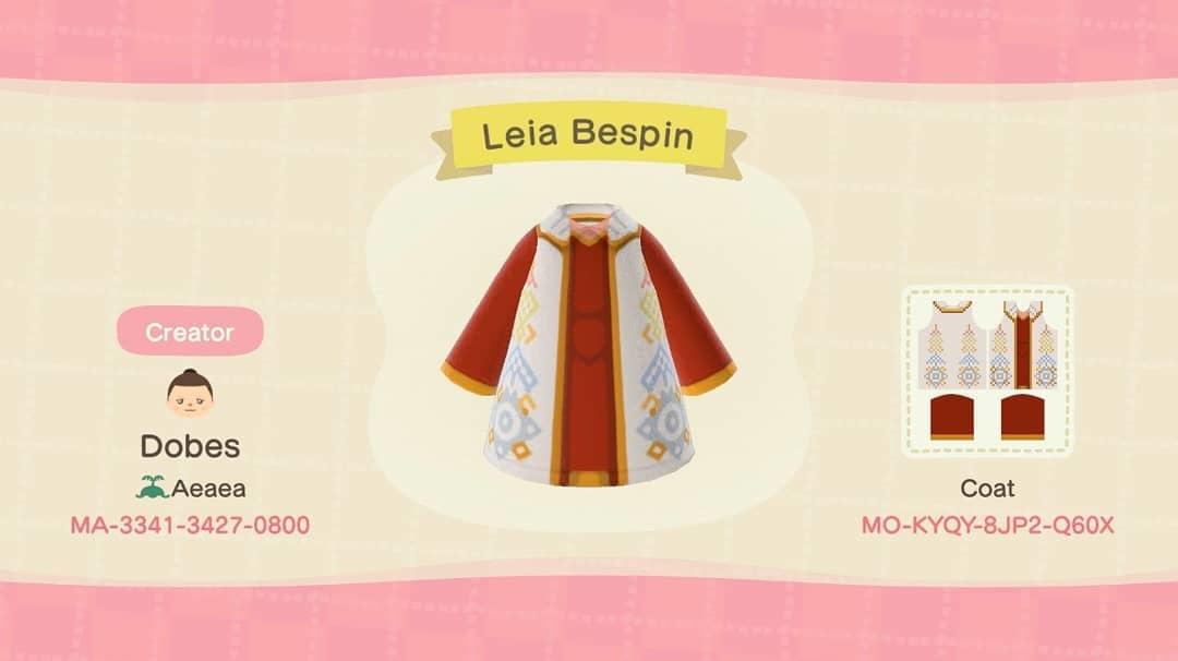 Animal Crossing Design Code: MO-KYQY-8JP2-Q60X Leia Bespin