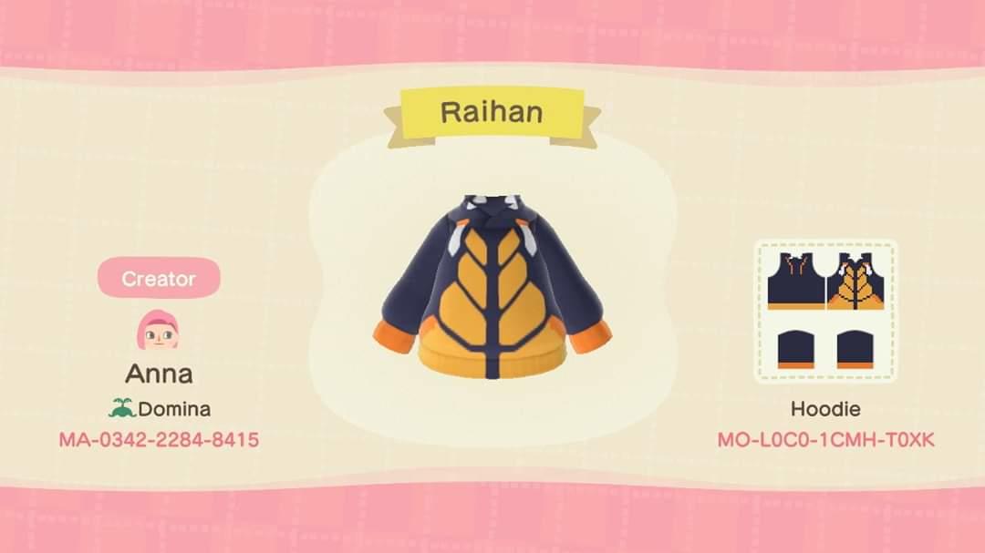 Animal Crossing Design Code: MO-L0C0-1CMH-T0XK Raihan