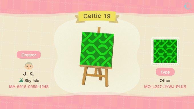 Animal Crossing Design Code: MO-L247-JYWJ-PLKS Celtic 19