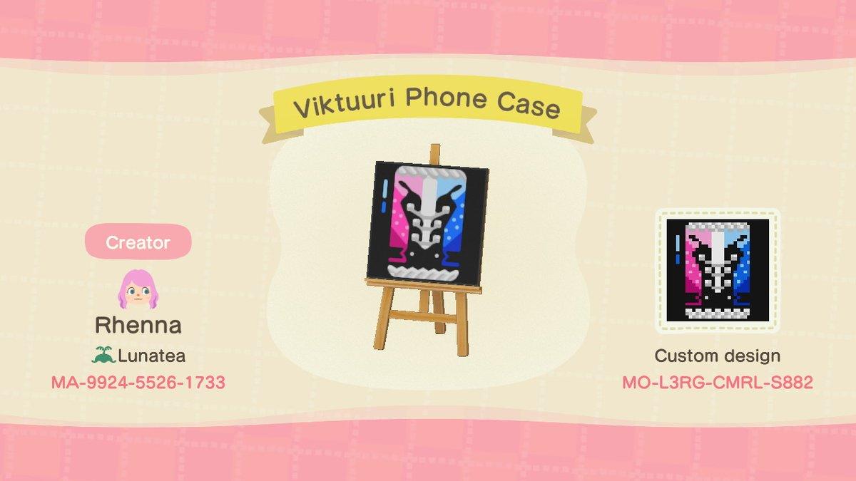 Animal Crossing Design Code: MO-L3RG-CMRL-S882 Viktuuri Phone Case