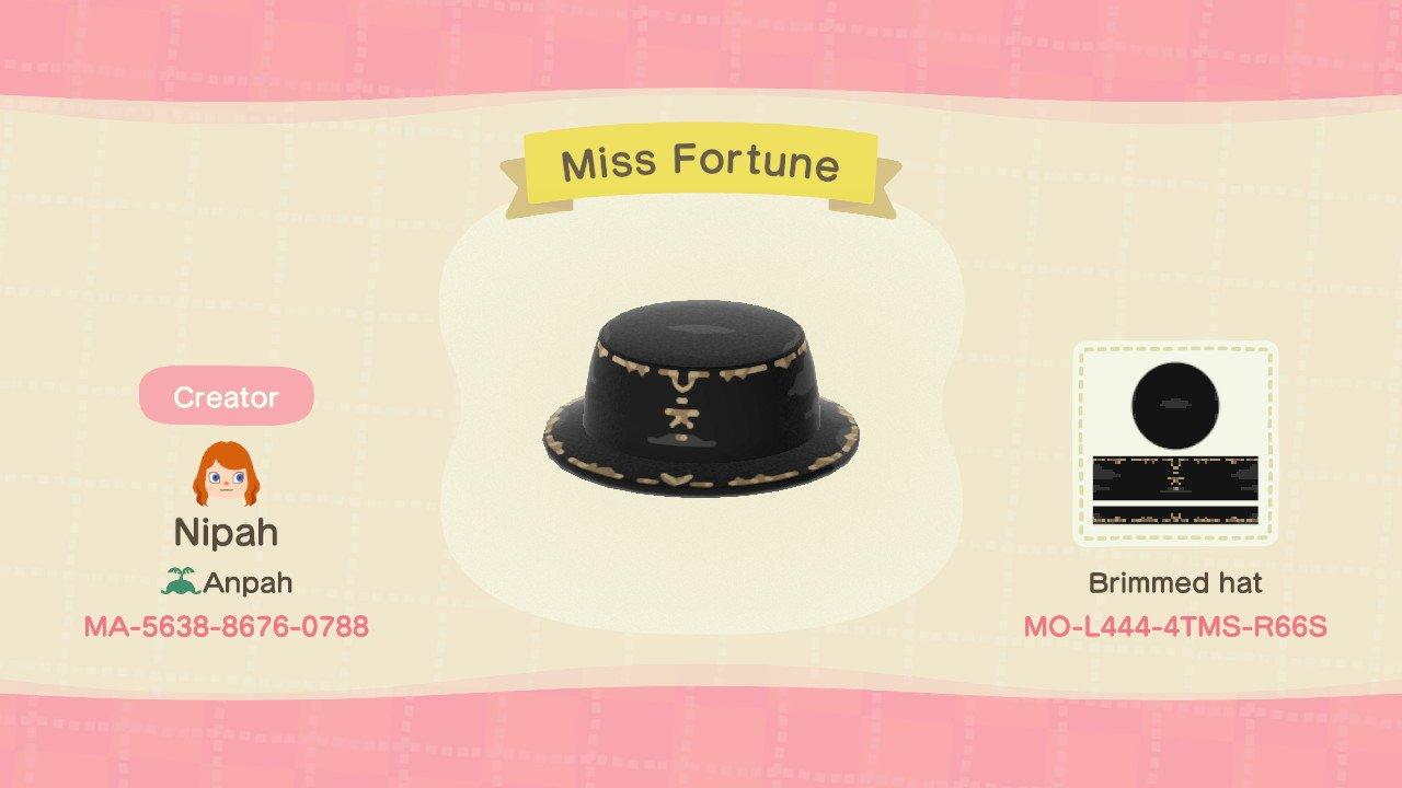 Animal Crossing Design Code: MO-L444-4TMS-R66S Miss Fortune