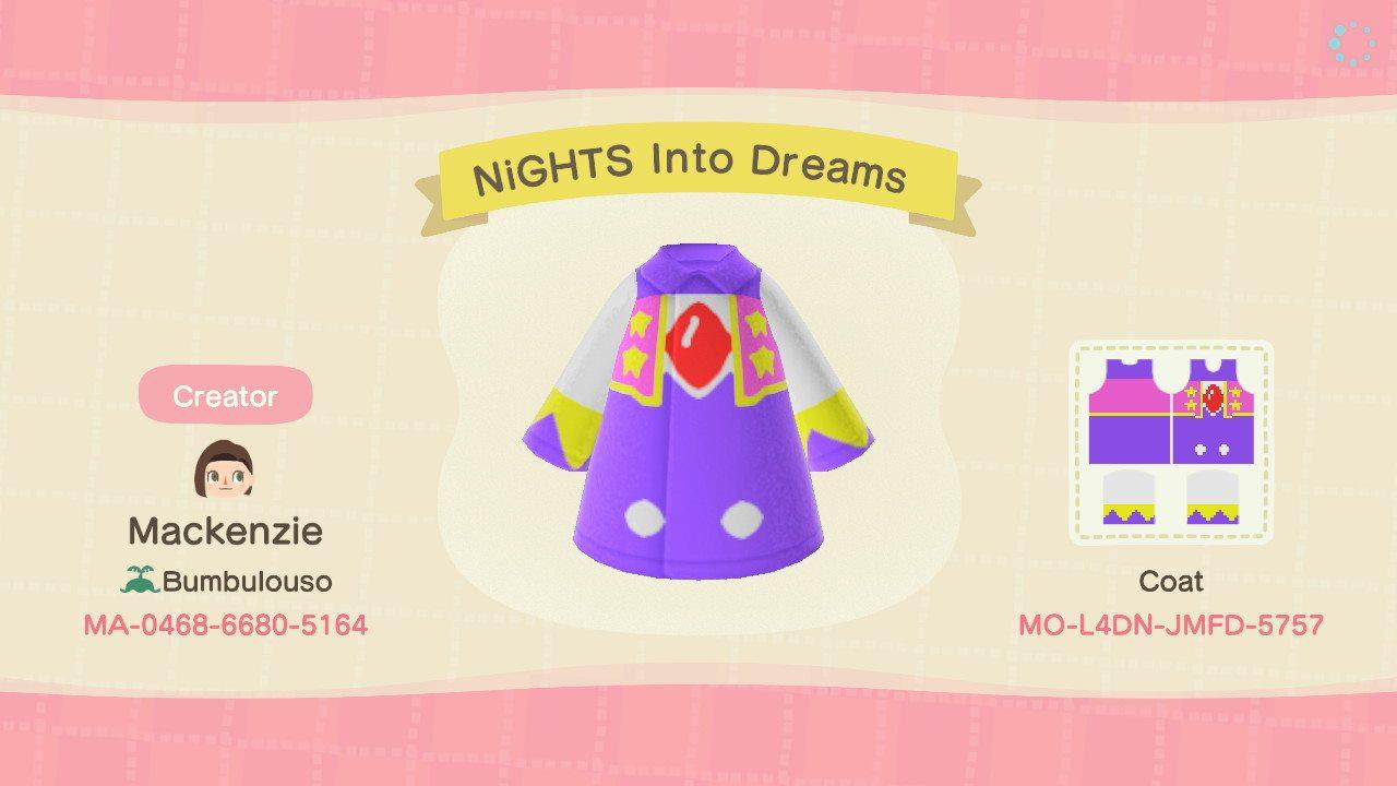 Animal Crossing Design Code: MO-L4DN-JMFD-5757 Nights Into Dreams