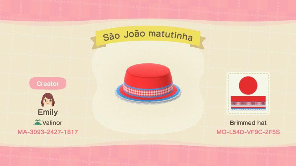 Animal Crossing Design Code: MO-L54D-VF9C-2F5S São João matutinha