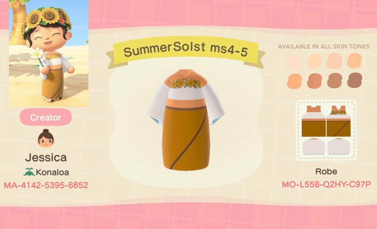 Animal Crossing Design Code: MO-L558-Q2HY-C97P SummerSolst ms4-5