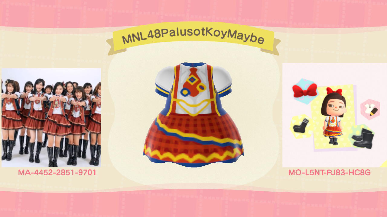 Animal Crossing Design Code: MO-L5NT-PJ83-HC8G MNL48PalusotKoyMaybe