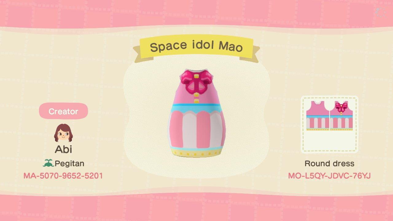 Animal Crossing Design Code: MO-L5QY-JDVC-76YJ Space idol Mao