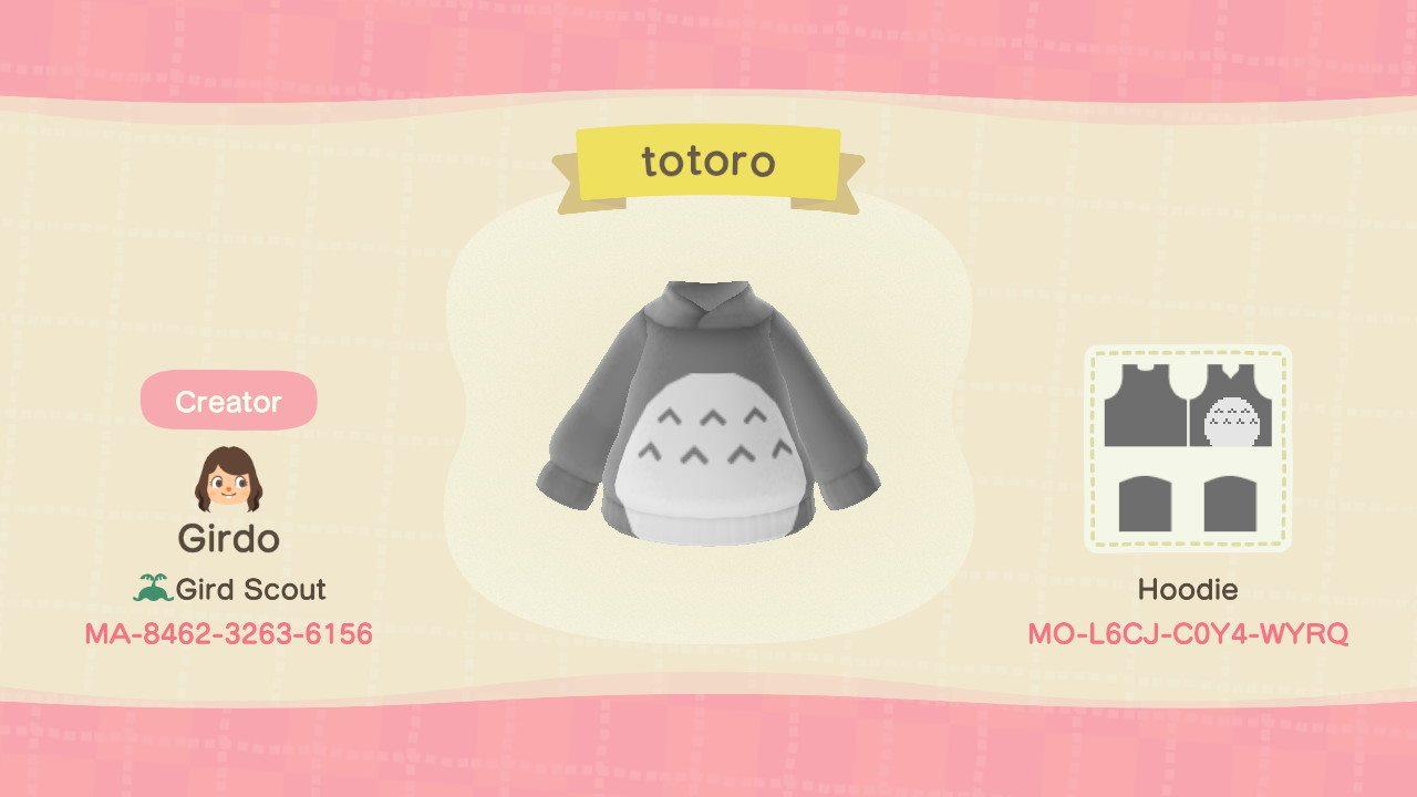 Animal Crossing Design Code: MO-L6CJ-C0Y4-WYRQ Totoro