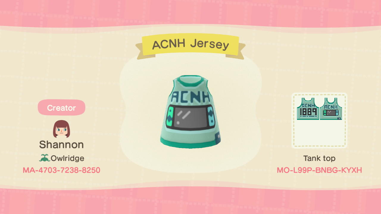 Animal Crossing Design Code: MO-L99P-BBBG-KYXH New Horizons Switch