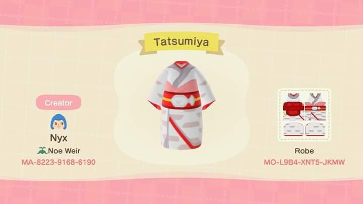 Animal Crossing Design Code: MO-L9B4-XNT5-JKMW Tatsumiya