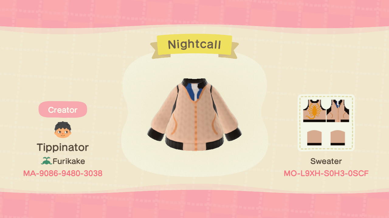 Animal Crossing Design Code: MO-L9XH-S0H3-0SCF Nightcall