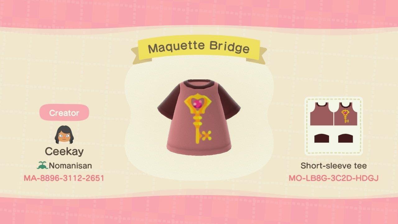 Animal Crossing Design Code: MO-LB8G-3C2D-HDGJ Maquette Bridge