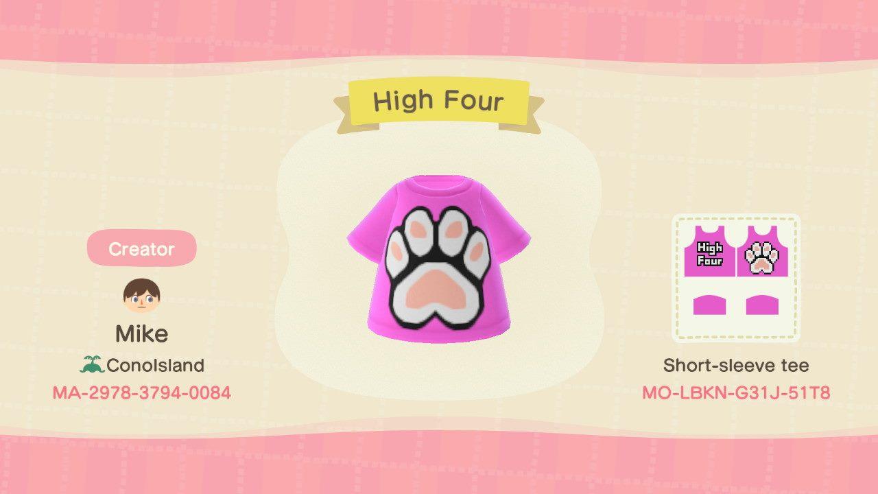 Animal Crossing Design Code: MO-LBKN-G31J-51T8 High Four