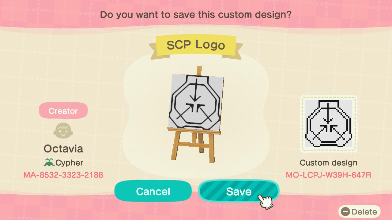 Animal Crossing New Horizons Design ID Codes, ACNH Creator ...