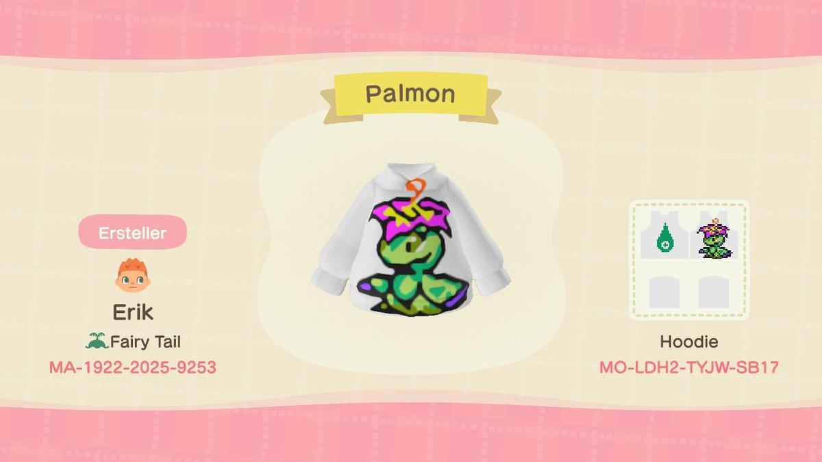 Animal Crossing Design Code: MO-LDH2-TYJW-SB17 Palmon (Digimon)