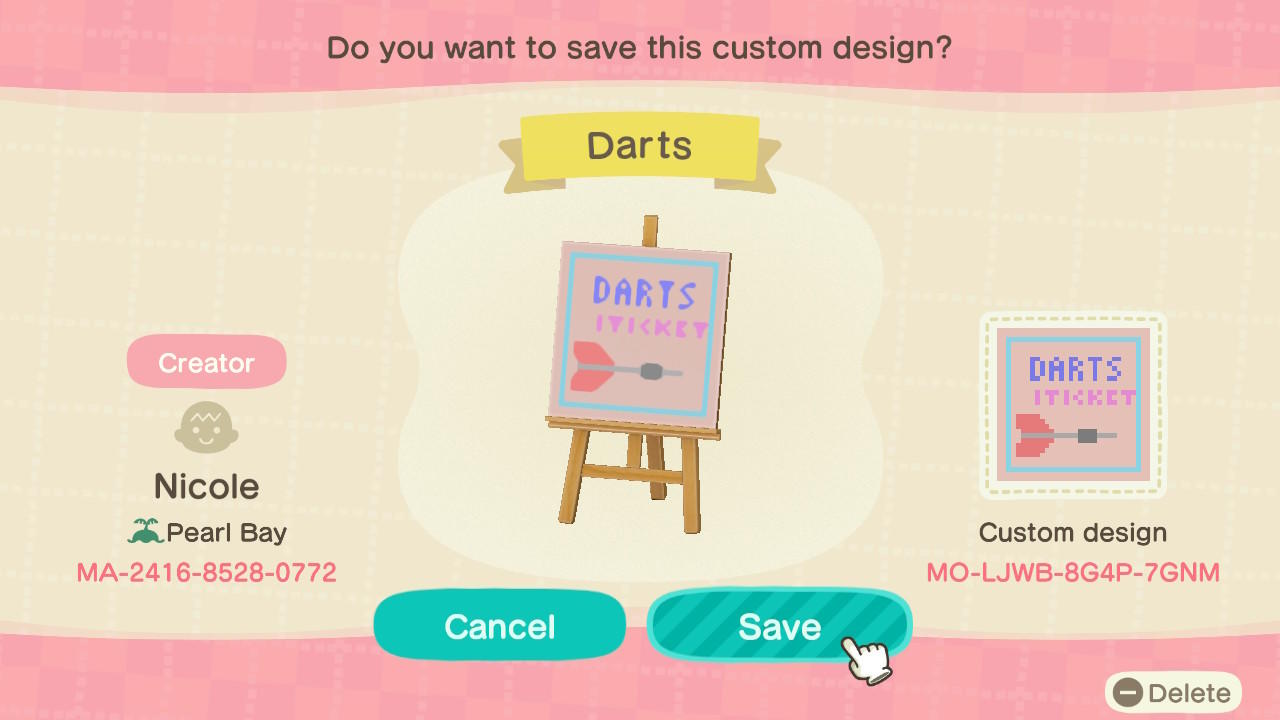 Animal Crossing New Horizons Design ID Codes, ACNH Creator IDs Database